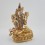 Hand Made Copper Alloy with 24 Karat Gold Gilded White Tara / Dolkar Statue