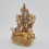 Hand Made Copper Alloy with 24 Karat Gold Gilded White Tara / Dolkar Statue