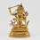 Hand Carved Gold Gilded & Hand Face Painted Buddhist Tibetan Manjushri Statue