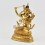 Hand Carved Gold Gilded & Hand Face Painted Buddhist Tibetan Manjushri Statue