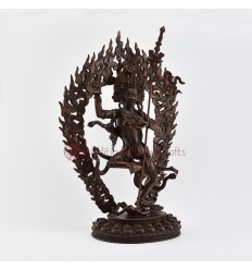 Hand Made Copper Alloy in Oxidation Finish Troma Nagmo Jogini Statue