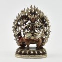 Fine Quality Copper Alloy Silver Plated in Oxidation Finish 5.5" Marichi Statue