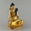  Hand Carved Gold Painted 9" Samantabhadra Statue From Patan, Nepal