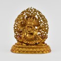 Fine Quality Copper Alloy with Gold Plated 4.25" Bernagchen Mahakala Statue