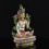 Hand Painted with 24 Karat Gold Gilded and Hand Painted Face 14.5" White Tara / Dholkar Statue