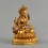 Gold Plated Copper Alloy with Antique Finish 4.25" Chenrezig Statue