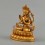 Gold Plated Copper Alloy with Antique Finish 4.25" Chenrezig Statue