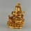 Hand Made Copper Alloy with Gold Plated in Antique Finish 8.25" Ganesha Statue