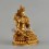  Gold Plated Copper Alloy with Antique Finish 4" Green Tara / Dholma Statue