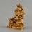  Gold Plated Copper Alloy with Antique Finish 4" Green Tara / Dholma Statue