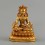 Gold Plated  Copper Alloy with Gold Plated in Antique Finish  4.25" Kshitigarbha Statue