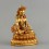 Gold Plated  Copper Alloy with Gold Plated in Antique Finish  4.25" Kshitigarbha Statue