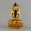 Hand Made Copper Alloy with 24 Karat Gold Gilded  4.75" Samantabhadra Statue