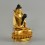 Hand Made Copper Alloy with 24 Karat Gold Gilded  4.75" Samantabhadra Statue