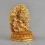 Gold Plated  Copper Alloy with Gold Plated 5" Bajrapani / Chanadorje Statue