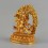 Gold Plated  Copper Alloy with Gold Plated 5" Bajrapani / Chanadorje Statue