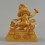 Gold Plated  Copper Alloy with Gold Plated 5" Bajrapani / Chanadorje Statue