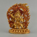 Copper Alloy with Gold Plated 6" Vajrapani / Chana Dorje Statue