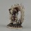 Oxidized Copper Alloy with Silver Plated 4" Vajrapani / Chanadorje Statue