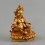 Copper Alloy with Gold Plated in Antique Finish 4" Yellow Dzambhala Kubera Statue