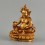 Copper Alloy with Gold Plated in Antique Finish 4" Yellow Dzambhala Kubera Statue