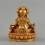 Copper Alloy with Gold Plated in Antique Finish 4" Yellow Dzambhala Kubera Statue