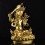 Hand Carved 24 Karat Gold Gilded Hand Painted Face Tibetan 19" Manjushri Copper Ritual Statue