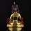 Hand Carved 24 Karat Gold Gilded Hand Painted Face Tibetan 19" Vajrasattva Copper Ritual Statue