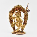 Hand Made Copper Alloy with 24 Karat Gold Gilded 8" Vajravarahi Dakini Statue