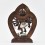   Silver Plated Copper in Oxidation Finish 7" 12 Armed Ganesha Statue