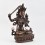 Tibetan Buddhist Small Manjushri / Jambiyang Copper Statue in Oxidation finish 