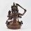 Tibetan Buddhist Small Manjushri / Jambiyang Copper Statue in Oxidation finish 