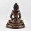 Tibetan Buddhist Copper Alloy in Oxidation Finish 10.5" Buddha Samantabhadra Statue