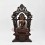 Fine Quality Tibetan Buddhist 17" Shakyamuni Buddha / Tomba on Throne Statue 