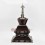 Hand Made Silver Plated Copper Alloy in Oxidation Finish 19" Stupa / Chaitya / Chorten