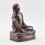  Hand Carved 7" Guru Milarepa Oxidized Copper Alloy Statue