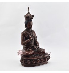 Hand Made Copper Alloy in Oxidation Finish 14" 8th Karmapa - Mikyo Dorje Statue