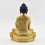 Hand Made  Copper Alloy 24 Karat Gold Gilded and Hand Painted Face 9.25" Shakyamuni Buddha Statue