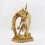 Hand Made Copper Alloy with 24 Karat Gold Gilded and Hand Painted Face 14" Vajrayogini Statue