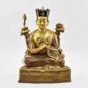 Hand Made 24 Karat Gold Gilded Copper Alloy and Hand Painted Face 10.75" The 16th Gyalwa Karmapa – Rangjung Rigpe Dorje Statue