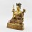 Hand Made 24 Karat Gold Gilded Copper Alloy and Hand Painted Face 10.75" The 5th Karmapa - Deshin Shekpa Statue