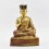 Hand Made 24 Karat Gold Gilded Copper Alloy and Hand Painted Face 10.75" 8th Karmapa - Mikyo Dorje Statue