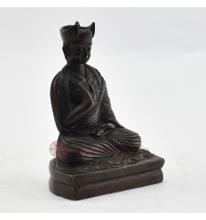 Hand Made  Copper Alloy in Oxidation Finish 4.5" 8th Karmapa - Mikyo Dorje Statue