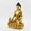 Hand Made Copper Alloy 24 Karat Gold Gilded and Hand Painted Face 11.75" Medicine Buddha Statue