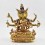 Hand Made Copper Alloy 24 Karat Gold Gilded and Hand Painted Face 10.25" Namgyalma Buddha Statue