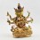 Hand Made Copper Alloy 24 Karat Gold Gilded and Hand Painted Face 10.25" Namgyalma Buddha Statue