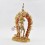 Hand Made Copper Alloy with 24 Karat Gold Gilded and Face Painted 10" Vajrayogini Statue