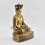 Hand Made Gold Gilded Copper Alloy and Hand Painted Face 10.75" The 4th Karmapa - Rölpe Dorje Statue