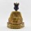 Hand Made Gold Gilded Copper Alloy and Hand Painted Face 10.75" The 1st Karmapa - Düsum Khyenpa Statue