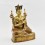 Hand Made Gold Gilded Copper Alloy and Hand Painted Face 10.75" The 3rd Karmapa - Rangjung Dorje Statue